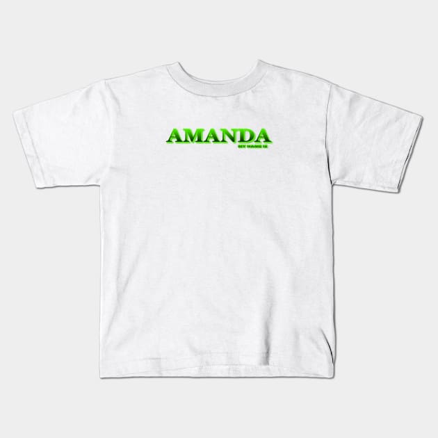 AMANDA. MY NAME IS AMANDA. SAMER BRASIL Kids T-Shirt by Samer Brasil